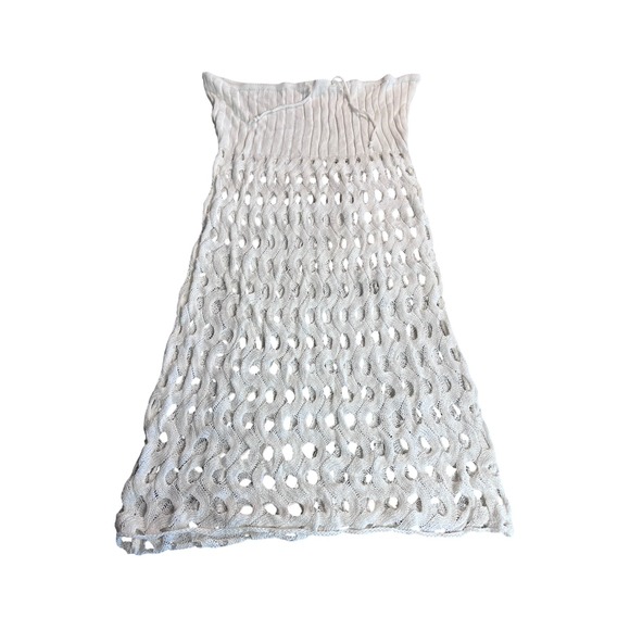 Unbranded Dresses & Skirts - Crochet Open Knit Crochet Drawstring Skirt Women Waist 32